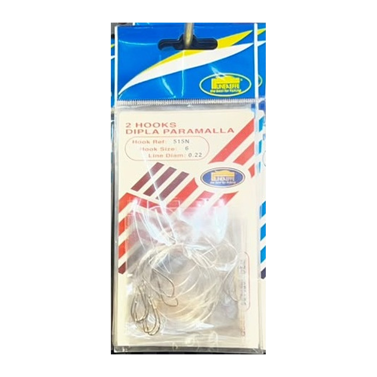 Lineaeffe 2 Hooks Dipla Paramalla Size 6